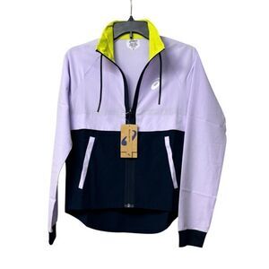 Asics Women”s Match Tennis Jacket (Murasaki/French Blue), Sz. S